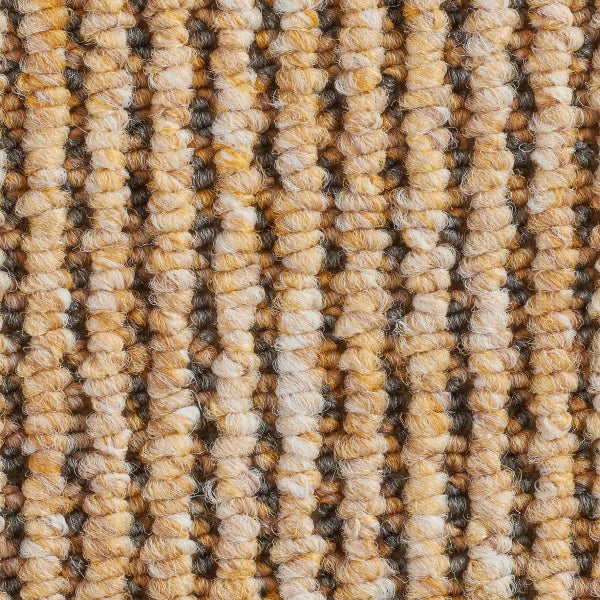Auslegware Teppichboden gelb beige Schlingenteppich Meterware 500 cm Breite (Meterware)