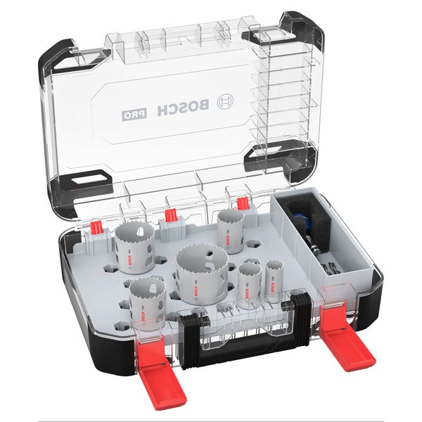 Bosch Pro Lochsägen Set mit zwei Bohrern und Adapter