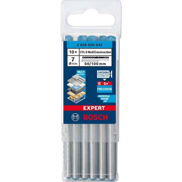 Bosch 10x Expert CYL-9 MultiConstruction Bohrer 7 x 60 x 100 mm - 2608900642