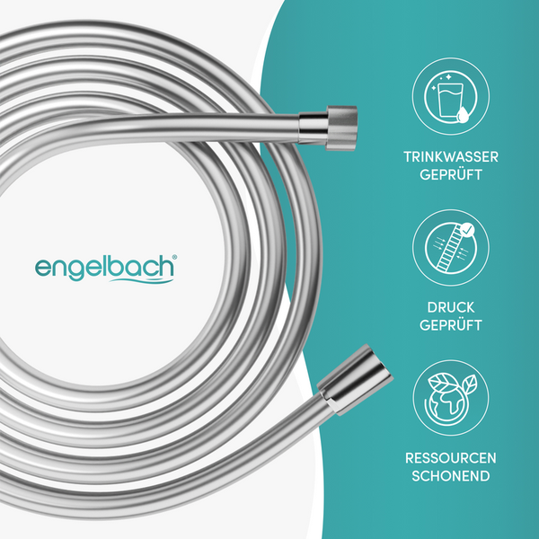 ENGELBACH Brauseschlauch Kunststoff 2m x 1/2”-  Standard Anschluss