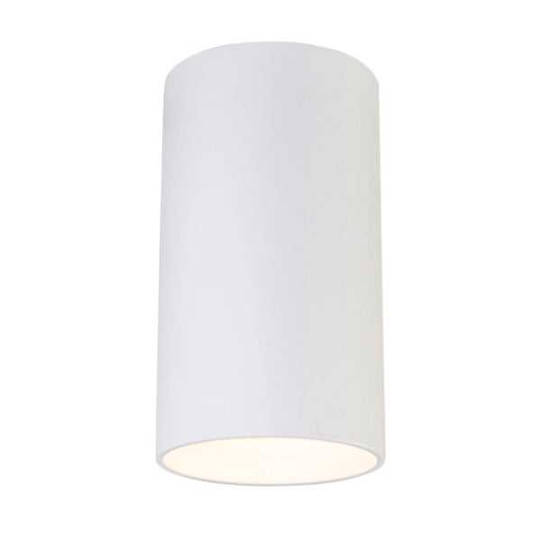 Weiße Deckenleuchte in zylindrischer Form
