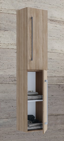 Holz Badmöbel Bad Hochschrank Badschrank Badinos 2