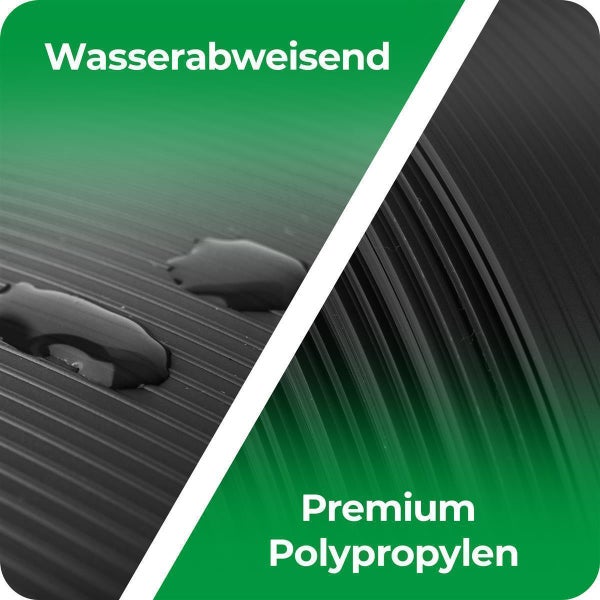 Novatool PREMIUM PP 250m Rollen Sichtschutzstreifen für Doppelstabmattenzaun ANTHRAZIT GRAU für 10 Reihen Stabmattenzaun Sichtschutzstreifen langlebig & witterungsbeständig Zaunelemente Sichtschutz