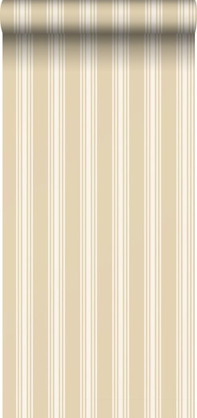 Borastapeter Tapete Streifen Beige - 53 cm x 10.05 m - 662667