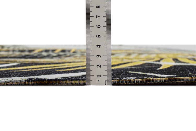 Gewebter Outdoorteppich Aurora Schwarz 120x180 cm