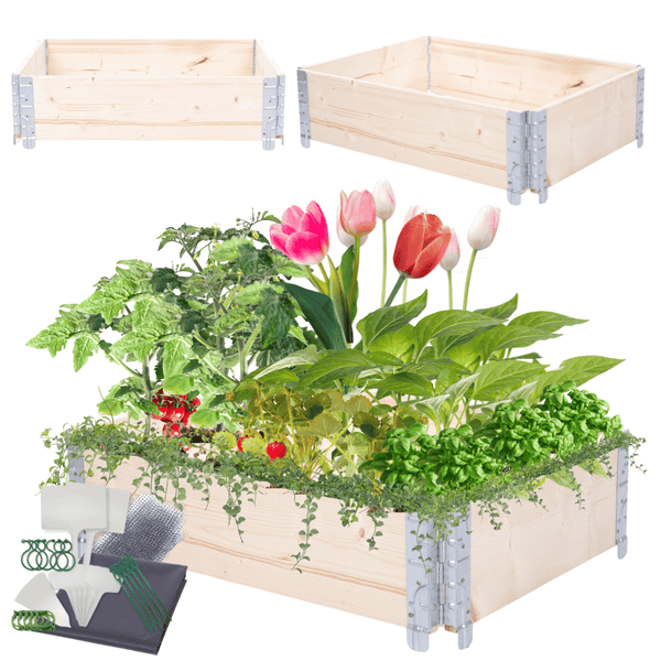 Hochbeetkisten GrowBox HxBxT 20x60x80 cm 1 Ebene Holz Imprägniert