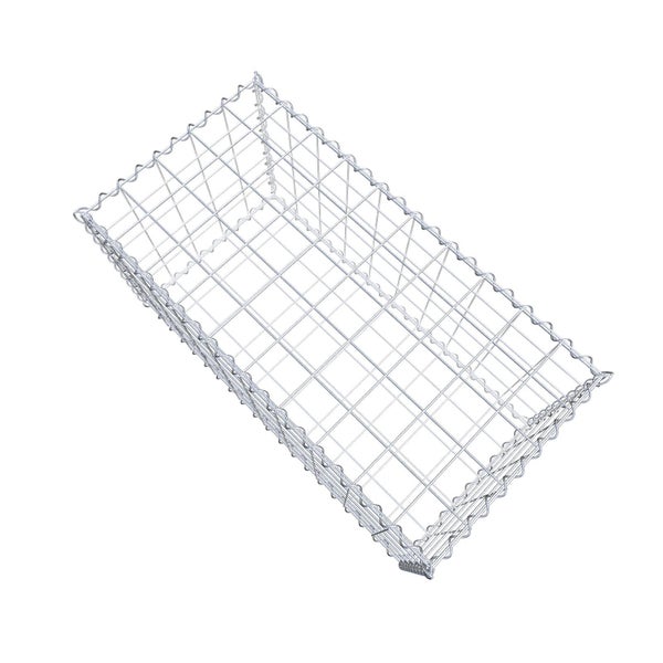 Gabione 100 cm x 50 cm x 50 cm (L x H x T), Maschenweite 10 cm x 10 cm, Spirale