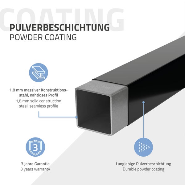 ML-Design 2er Set Wandkonsole für Waschtisch, 300x150 mm, Schwarz, Stahl, Design Waschtischhalterung, Wandhalterung Unterbau für Waschtischplatte, Konsolenträger Regalträger Regalhalter Handtuchhalter
