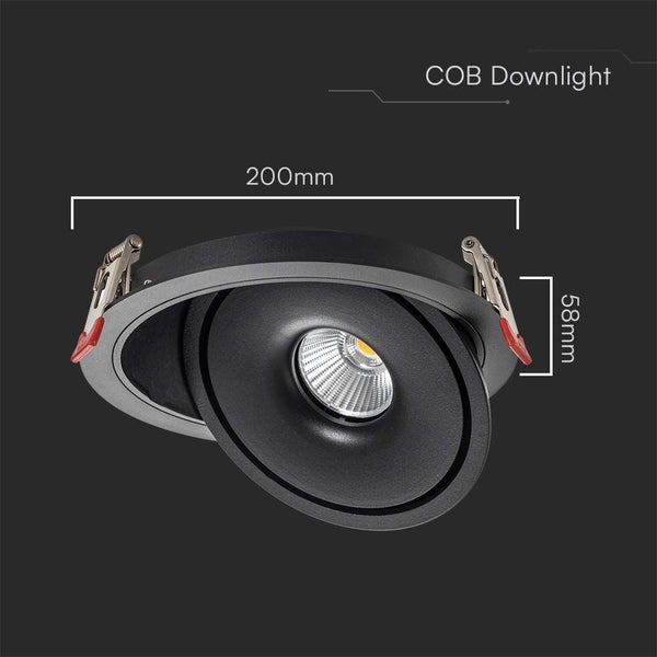 V-TAC VT-2532-B - LED-Downlights - Einstellbares Downlight - IP20 - 28 Watt - 2500 Lumen - 3IN1