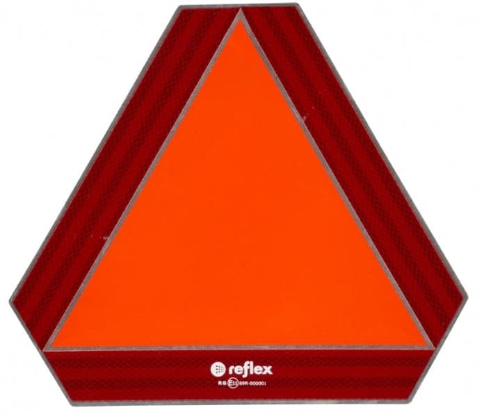 Reflexallen Heckwarntafel für Anhänger u. Auflieger ECE 69.01 Alu