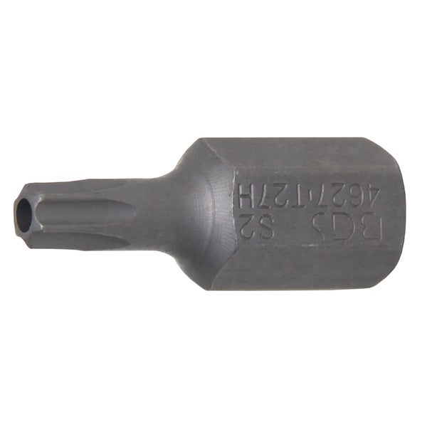 BGS Bit Länge 30 mm Antrieb Außensechskant 10 mm (3/8) T-Profil (für Torx) mit Bohrung T27 - 4627