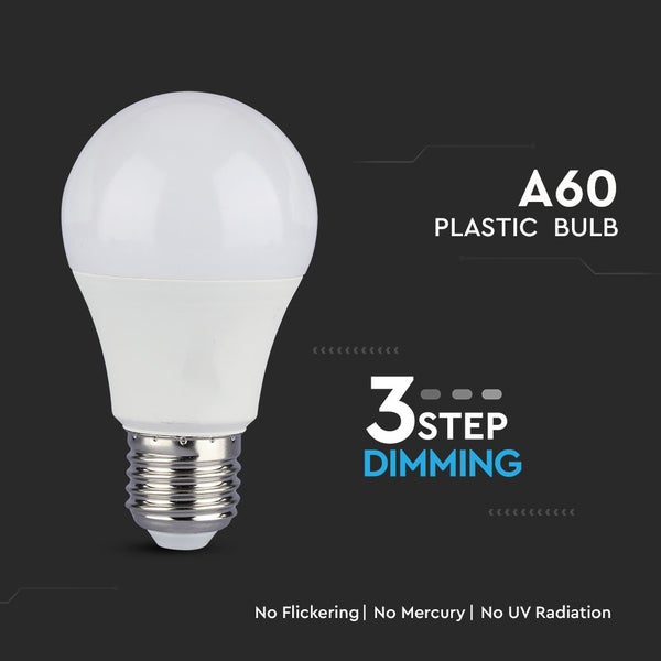 V-TAC VT-2129 - E27 Weiße LED-Lampen - RTL - GLS - Blister - IP20 - 9W - 806 Lumen - 4000K