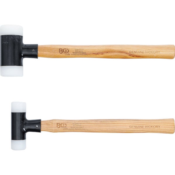Zwei Schonhämmer mit Hickory Holzgriff