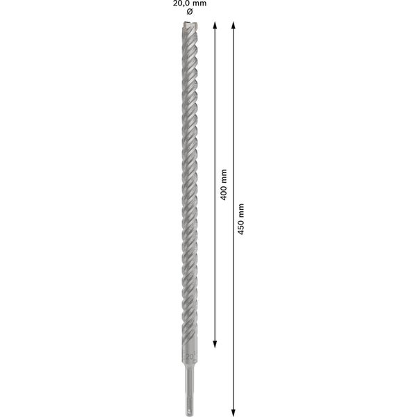 Hammerbohrer, 20 Millimeter Durchmesser, 450 Millimeter Länge