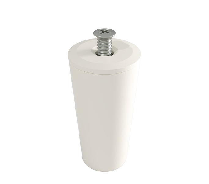 Möbelfuß aus Kunststoff mit Schraube