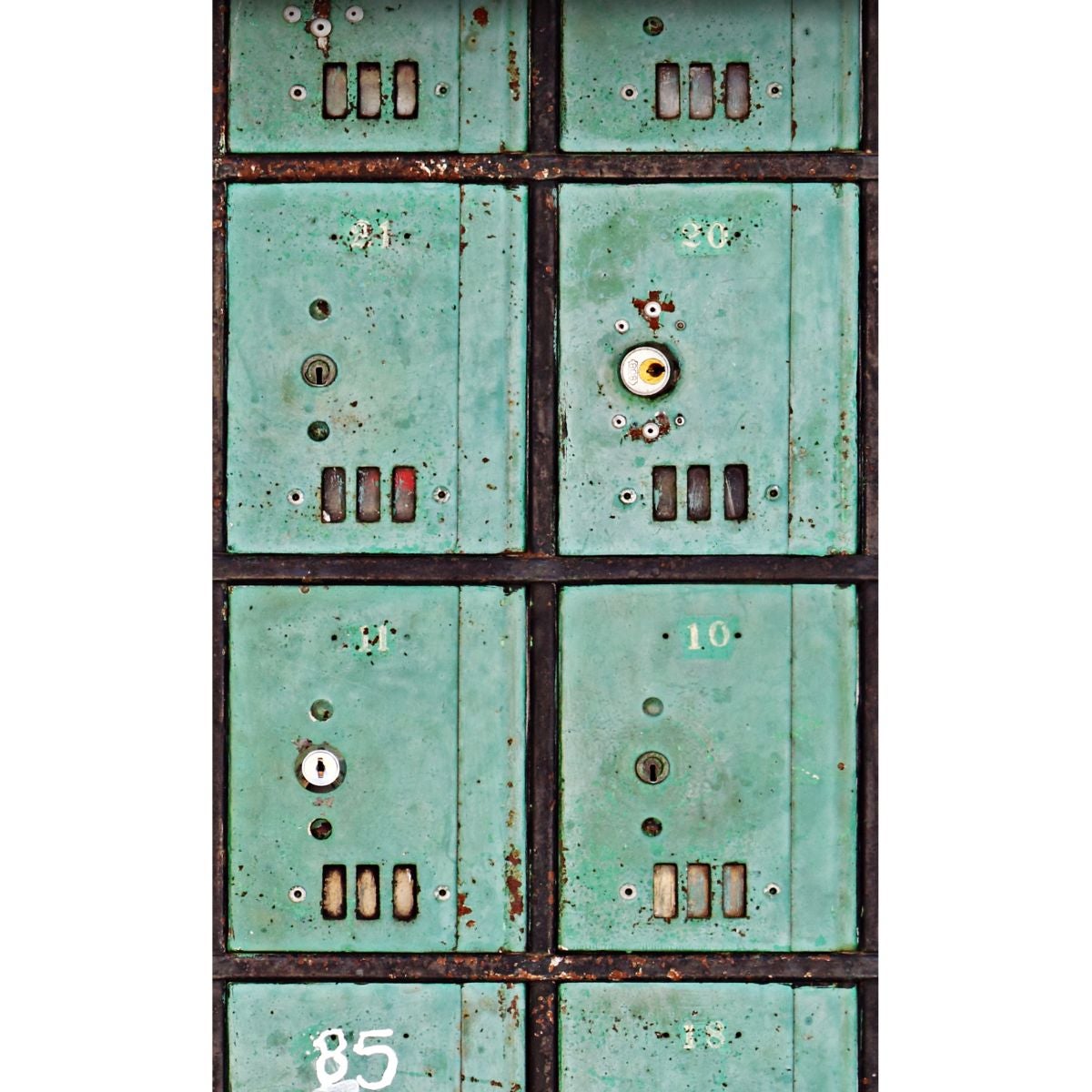 ESTAhome XXL-Vliestapete Briefkästen Meeresgrün - 46,5 cm x 8,37 m - 158204