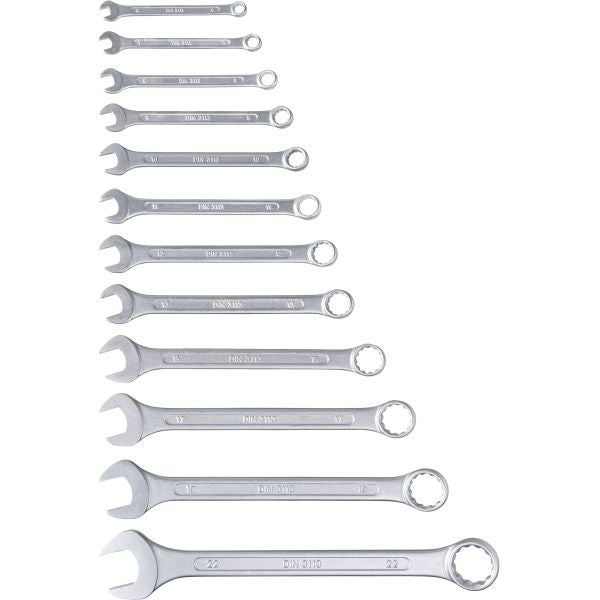 Gabel-Ringschlüsselsatz 12tlg. DIN 3113 6-15,17,19,22 Standard - 1 Set