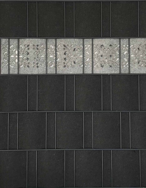 Dekorfliese mit geometrischem Muster