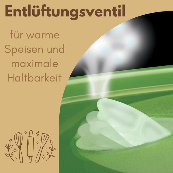 Frischhaltedosen mit Deckel Abtropfgitter Dampfventil Kunststoff Aufbewahrungsdosen Gefrierdosen Vorratsdosen Luftdicht 5,0 L