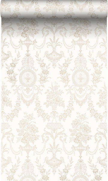 Origin Wallcoverings Tapete Ornamente Weiß - 53 cm x 10,05 m - 326134