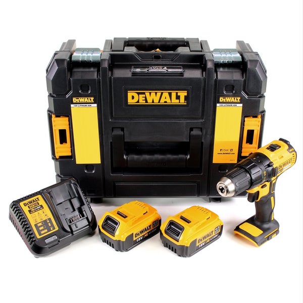 DeWalt Akku Bohrschrauber Set mit zwei Akkus Ladegerät und TSTAK Koffer