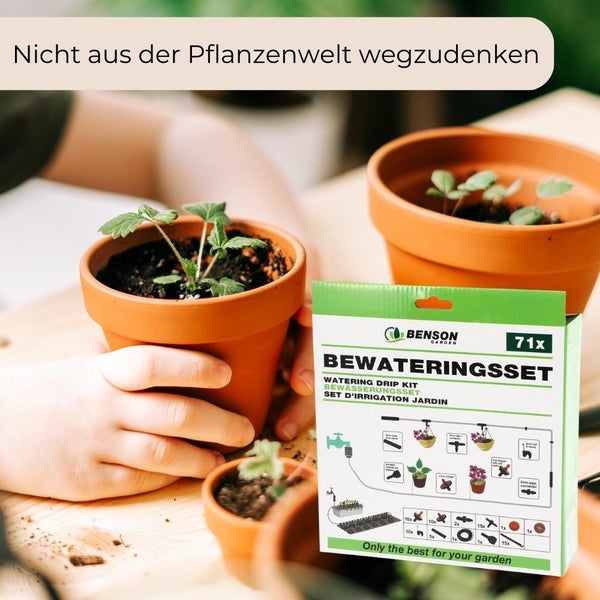 Bewässerungssystem Bewässerungsset 23 m Hochbeet Tropfbewässerung Bewässerung Garten Balkon Tröpfchenbewässerung Tropfschlauch