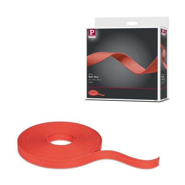 ULine Gurt 10m Dacron Textil Kupfer Orange