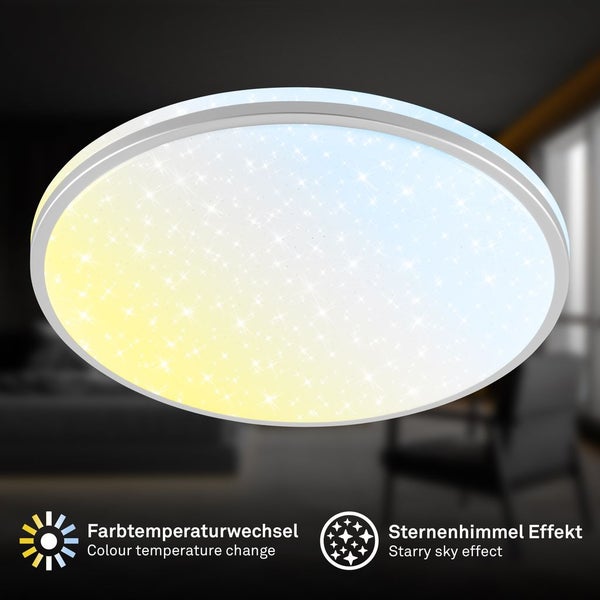 LED Deckenlampe Deckenleuchte Wohnzimmer Dimmbar Fernbedienung CCT IP54