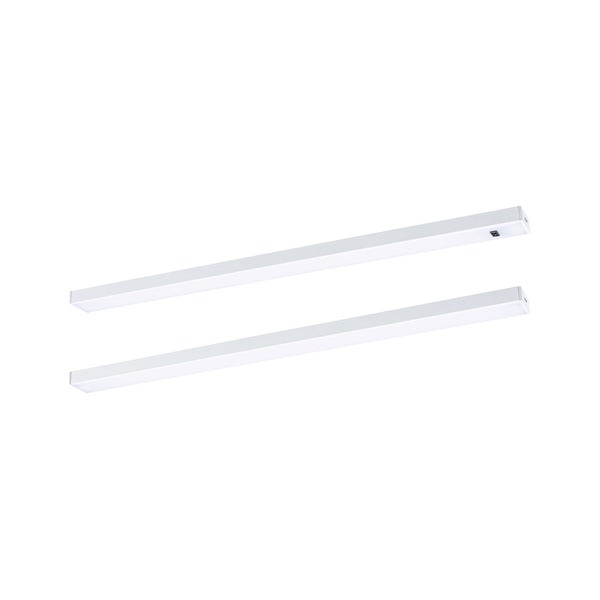 LED Unterschrankleuchte Inline Starterset 3000K dimmbar 2x4W 350x26mm 2x350lm 24V Weiß matt