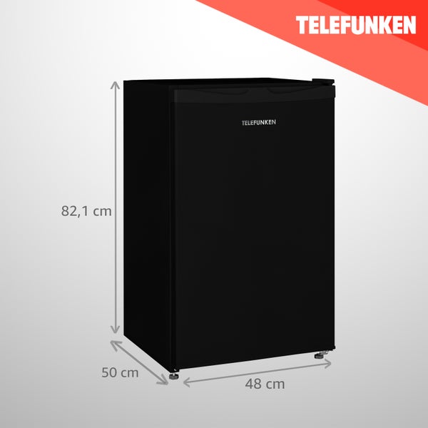 Telefunken Kühlschrank mit Gefrierfach (nur für Eiswürfel) 89 Liter Nutzinhalt Freistehend CF-33-101-B2 schwarz