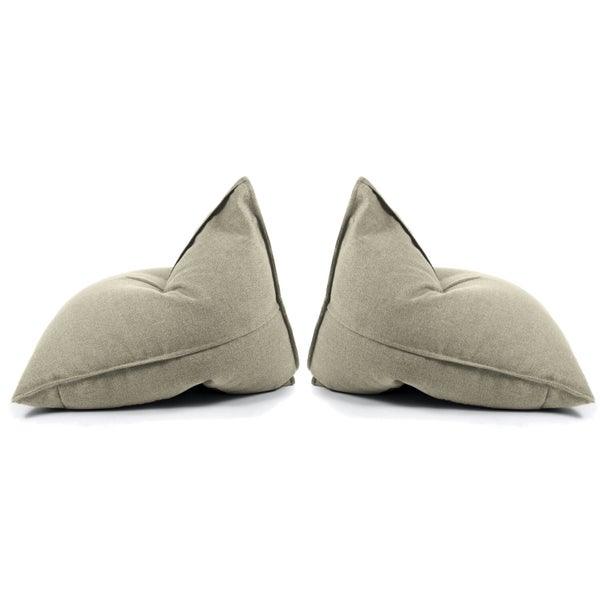 mokebo Sitzsack für Kinder und Erwachsene 'Der Schlitten', nachhaltiger Bean Bag aus Recyclingstoff mit EPS-Perlen Füllung in Beige