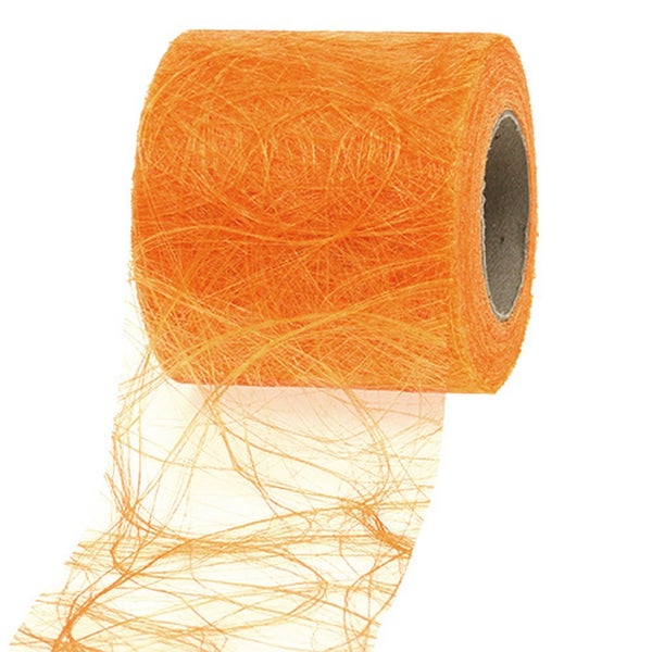 Dekoratives Sisalband in Orange auf einer Rolle