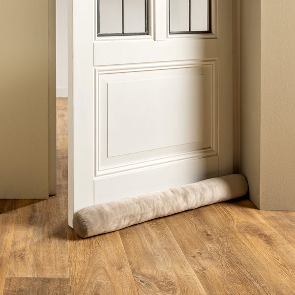 FINN - Zugluftstopper Samt 90x10 cm - Pumice Stone - beige