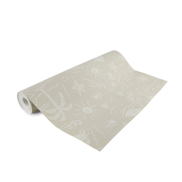 Tapetenrolle mit Strandmotiven