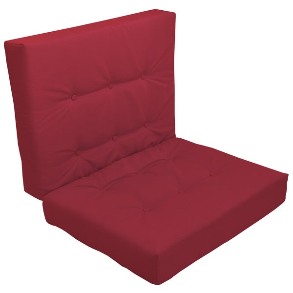 Beautissu ECO Elements Palettenkissen Sitz 120x80x15cm Rot