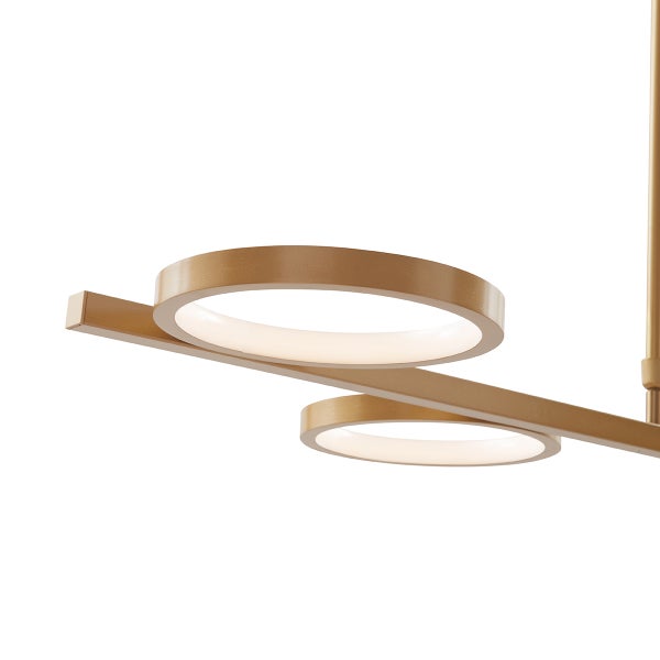 Moderne Hängelampe inkl. LED 3-stufig dimmbar gold 5-flammig - Vivé