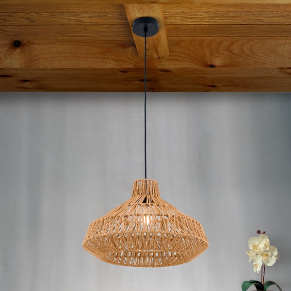 Hängeleuchte Basket braun