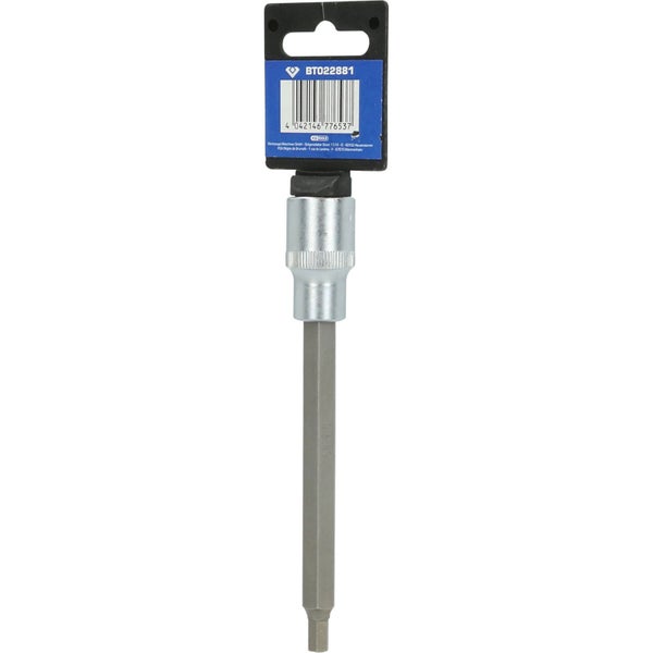 BRILLIANT TOOLS 1/2 Innensechskant Bit-Stecknuss 140 mm lang 6 mm - BT022881