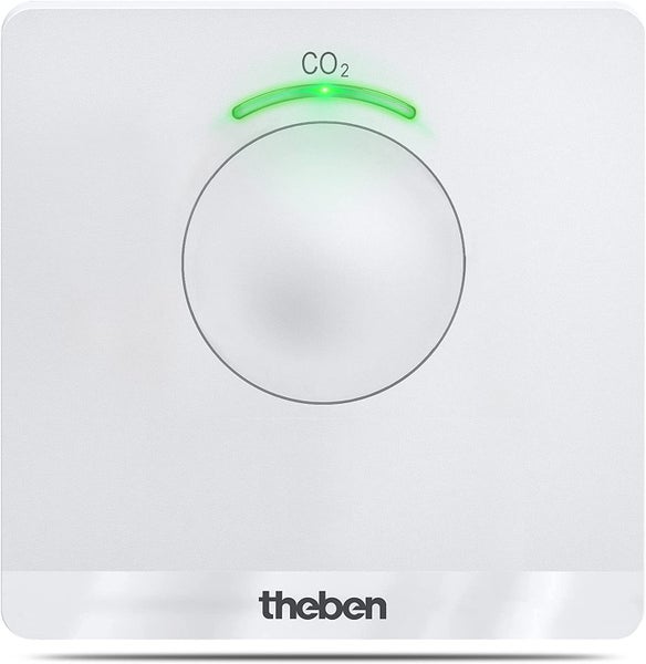 Theben 7169100 AMUN 716 transportabler CO2 Sensor I CO2 Luftgütemonitor I CO2 Melder I System für Überwachung der Luftqualität in Schule, Büro, Zuhause, KFZ