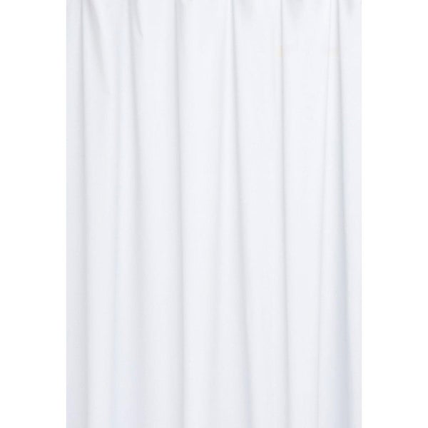 Weißer, glatter Stoff als Meterware für Gardinen