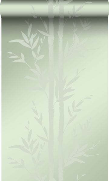 Origin Wallcoverings Tapete Bambusmuster Olivgrün - 53 cm x 10,05 m - 345752