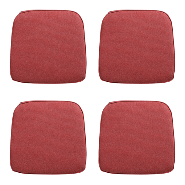 Sitzkissen Polyrattan Manchester rot - ca. 48x48 cm - 4er-Set