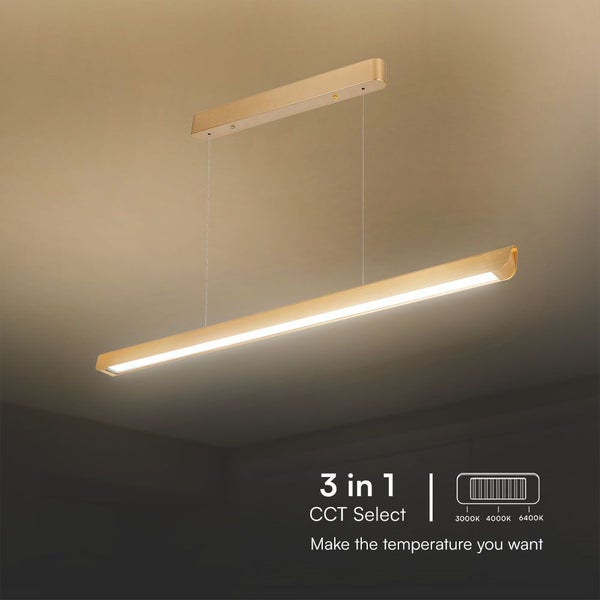 V-TAC VT-7-35-G - Linearleuchten - 3 IN 1 Linearleuchte - Samsung - IP20 - Gold - 36 Watt - 2880