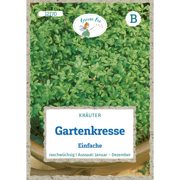 Gartenkresse Einfache Samen von Grüne Fee