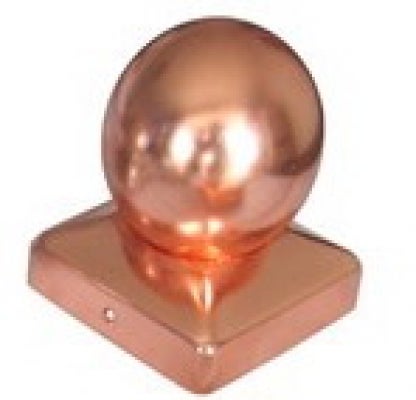 Kugel-Zaunpfosten aus Kupfer