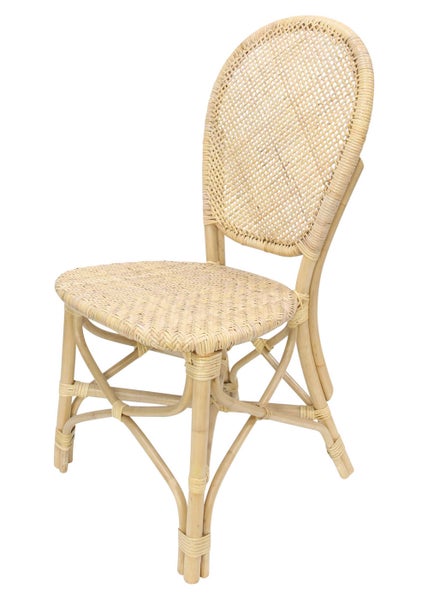 FRANK FLECHTWAREN | Rattanstuhl Bistro, RATTAN, ca. 49 x 52 x 95 cm, Sitzfläche 43 x 44 cm