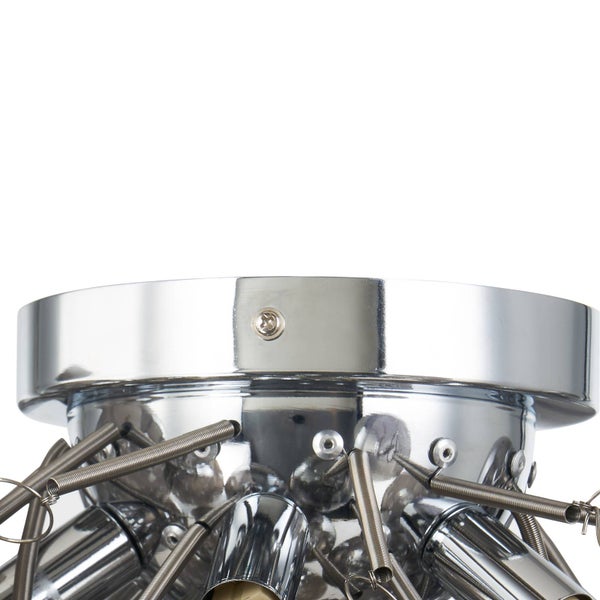 Lucande Deckenlampe Diborah (Design, Modern) in Alu aus Glas (6 flammig G9) - Deckenleuchte Lampe Wohnzimmerleuchte