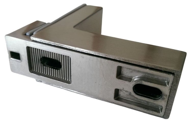 Winkelverbinder aus Metall mit Aussparungen