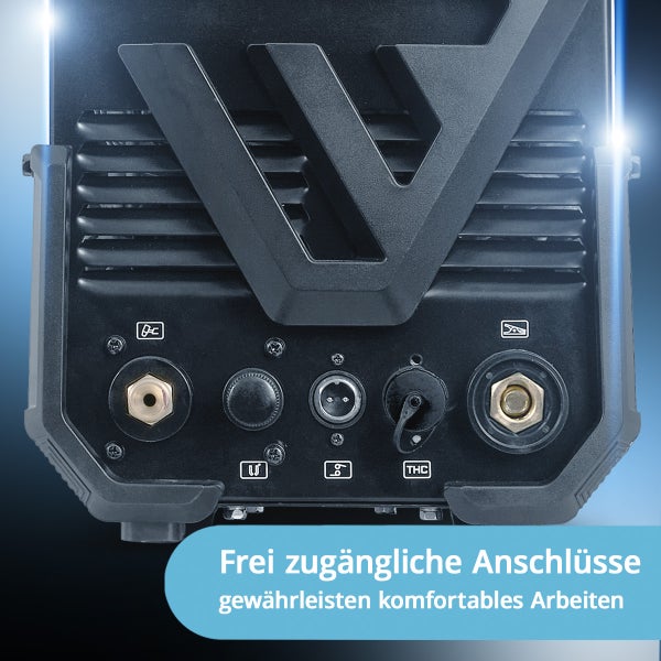 Anschlüsse einer Schweißmaschine