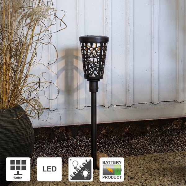 Solarleuchte mit LED und Sensor für den Außenbereich